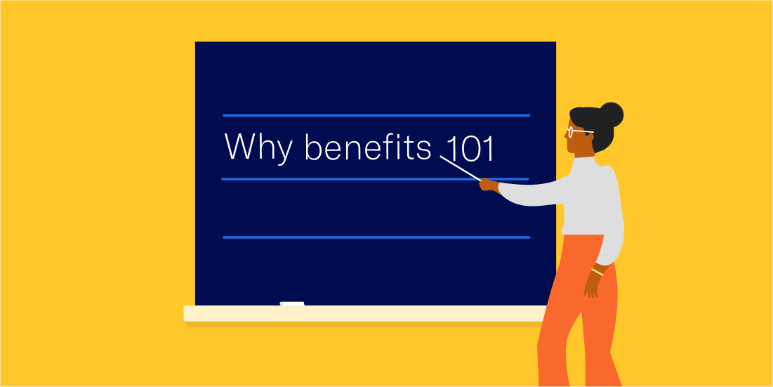 A woman at a blackboard, teaching a lesson.